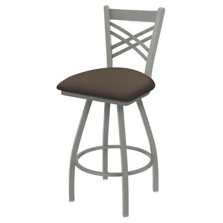 Holland Bar Stool Co 36" Swivel Bar Stool, Nickel Finish, Canter Earth Seat 82036AN006